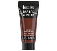 Liquitex 8870446 Basics Acrylic Paint - Burnt Siena - 22 ml Tube - Non-fading, Medium Viscosity, Silk Gloss, Mono-pigmented, Archival Quality