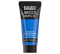 Liquitex 8870455 Basics Acrylic Paint - Colellin Blue Shade - 22 ml Tube, Lightfast, Medium Viscosity, Silk Gloss, Mono-pigmented, Archival Quality