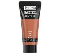 Liquitex 8870457 Basics Acrylic Paint - Copper - 22 ml Tube, Non-fading, Medium Viscosity, Silk Gloss, Mono-pigmented, Archival Quality