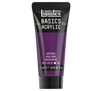 Liquitex 8870459 Basics Acrylic Paint - Dark Purple - 22 ml Tube, Non-fading, Medium Viscosity, Silk Gloss, Mono-pigmented, Archival Quality