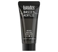 Liquitex 8870468 Basics Acrylic Paint - Mars Black 22 ml Tube Non-fading, Waterproof for Painting and Decorating Wood, Metal, Ceramic, Plastic, Canvas