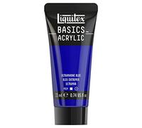 Liquitex 8870485 Basics Acrylic Paint - Ultramarine Blue 22 ml Tube Non-fading, Waterproof for Painting and Decorating Wood, Metal, Ceramic, Plastic, Canvas