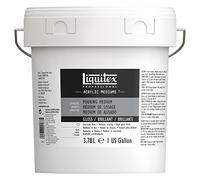 Liquitex 8870514 Watering and Pouring Medium, Waterproof, Non-Yellowing, Flexible, Increases Paint Flow - Pouring Medium for Acrylic Paints 3.78 Litre Bucket