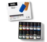 Liquitex Acrylic Gouache Paint Essentials Colours Set 12 x 22ml