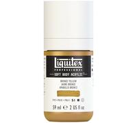 Liquitex Acrylic Paint, Bronze Yellow, 59 ml (Pack of 1) | Low Viscosity, Highly Pigmented, Satin Finish, Retains Subtle Brush Strokes, Great Surface Coverage, Highly Versatile