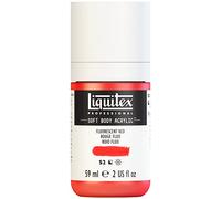 Liquitex Acrylic Paint, Red Fluo, 59 ml (Pack of 1) | Low Viscosity, Highly Pigmented, Satin Finish, Retains Subtle Brush Strokes, Great Surface Coverage, Highly Versatile
