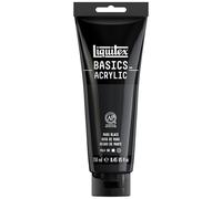 Liquitex Basics 4385276 Acrylic Paint, Mono-pigmented Artist Pigments, Lightfast, Medium Viscosity, Archive Quality, Silky Gloss Finish, 250 ml Tube, Mars Black