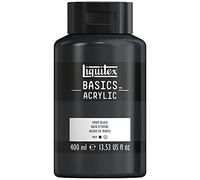 Liquitex Basics 4640244 Acrylic Paint, Mono-pigmented Artist Pigments, Lightfast, Medium Viscosity, Archive Quality, Silky Gloss Finish, 400 ml Pot, Ivory Black