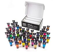 LIQUITEX BASICS 60 Tube Acrylic Paint Set, 22ml (0.74oz) - Amazon Exclusive | Medium Viscosity, Satin Finish, Lightfast, Fine Art Pigments, Range of Opacities, Easy Blending