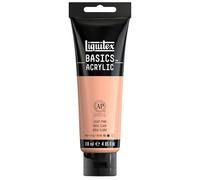 Liquitex Basics Acrylic, 118 ml Tube - Pink Portrait Light | Medium Viscosity, Satin Finish, Lightfast, Fine Art Pigments, Range of Opacities, Easy Blending