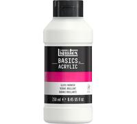 Liquitex Basics Acrylic Gloss Varnish 250ml Tube for Artwork Protection