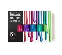 Liquitex Basics Acrylic Metallic Artists Paint 6 x 118ml