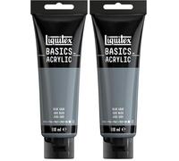 Liquitex Basics Acrylic Paint, Blue Gray, 118 ml Tube (Pack of 2)