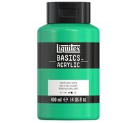 LIQUITEX Basics Acrylic Paint, Bright Aqua Green, 400 ml Bottle