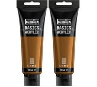 Liquitex Basics Acrylic Paint, Bronze, 118 ml (Pack of 2)
