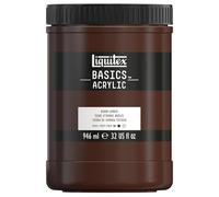 LIQUITEX Basics Acrylic Paint, Burnt Umber, 946 ml Pot