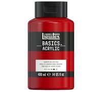 LIQUITEX Basics Acrylic Paint, Cadmium Red Deep Hue, 400 ml Bottle