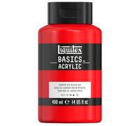 LIQUITEX Basics Acrylic Paint, Cadmium Red Medium Hue, 400 ml Bottle