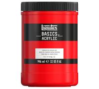 LIQUITEX Basics Acrylic Paint, Cadmium Red Medium Hue, 946 ml Pot