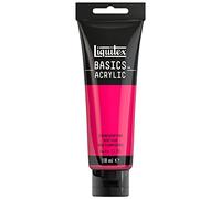 LIQUITEX Basics Acrylic Paint, Fluorescent Pink, 118 ml Tube