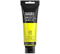 LIQUITEX Basics Acrylic Paint, Fluorescent Yellow, 118 ml Tube