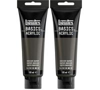 Liquitex Basics Acrylic Paint, Iridescent Graphite, 118 ml Tube (Pack of 2)