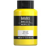 LIQUITEX Basics Acrylic Paint, Primary Yellow, 400 ml Bottle