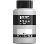 LIQUITEX Basics Acrylic Paint, Silver, 400 ml Bottle