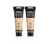 Liquitex Basics Acrylic Paint Unbleached Titanium 118ml x2