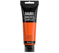LIQUITEX Basics Acrylic Paint, Vivid Red Orange, 118 ml Tube