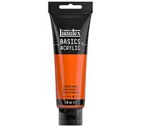 LIQUITEX Basics Acrylic Paint, Vivid Red Orange, 118 ml Tube