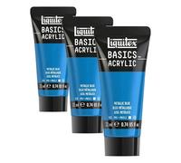 Liquitex BASICS Metallic Blue 22ml (Pack of 3)