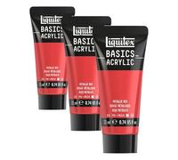 Liquitex BASICS Metallic Red 22ml (Pack of 3)