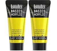 Liquitex BASICS Metallic Yellow Gold 22ml (Pack of 2)