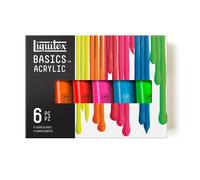 Liquitex Basics Promo Set Fluorescents Artists Paint 6 x 118ml