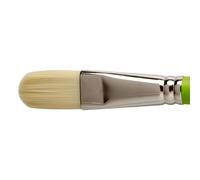 Liquitex 1300412 Professional Freestyle Traditional Brush, Detail Filbert No. 12,Green, Silver