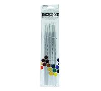 Liquitex Paintbrush Set, Nylon, White, 5-Pack