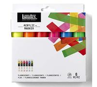 Liquitex Professional 4690005 Paint Marker Set Wide Fluorescent Colours 6 Markers
