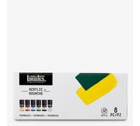 Liquitex Professional Acrylic Gouache Set, 6 Pieces, Primary, 22 ml, 132