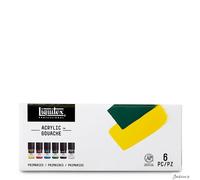 Liquitex Professional Acrylic Gouache Set, 6 Pieces, Primary, 22 ml, 132