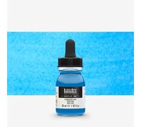Liquitex 4260984 Liquid Professional Acrylic Paints - Ink, 30 ml, Highly Pigmented Airbrush Paint, Fluo Blue