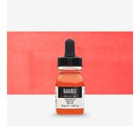 Liquitex 4260983 Liquid Professional Acrylic Paints - Ink, 30 ml, Highly Pigmented Airbrush Paint, Fluo Red