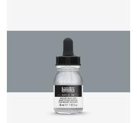 Liquitex 4260236 liquid professional acrylic paints - ink, 30 ml, highly pigmented airbrush paint, iridescent light silver