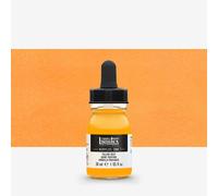 LIQUITEX 4260295 Liquid Professional Acrylic Paints - Ink, 30 ml, Highly Pigmented Airbrush Paint, Dark Yellow