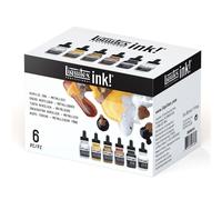 Liquitex Professional Acrylic Ink - 6 Bottle Set - Iridescent Metallic - 3699315