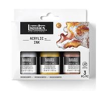 Liquitex Professional Acrylic Ink, Set of 3 x 30 Iridescent Colours
