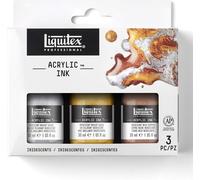 Liquitex Professional Acrylic Ink, Set of 3 x 30 Iridescent Colours