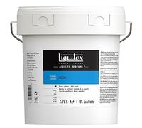 Liquitex Professional Acrylic Medium for Acrylic and Oil Paint, White Gesso Surface Prep, 3.78 L