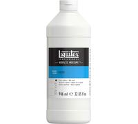 Liquitex Professional Acrylic Medium for Acrylic and Oil Paint, White Gesso Surface Prep, 946 ml