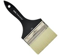 Liquitex Professional Freestyle Large Scale Brush, Broad Flat/Varnish 4-inch, Short Handle, Beige